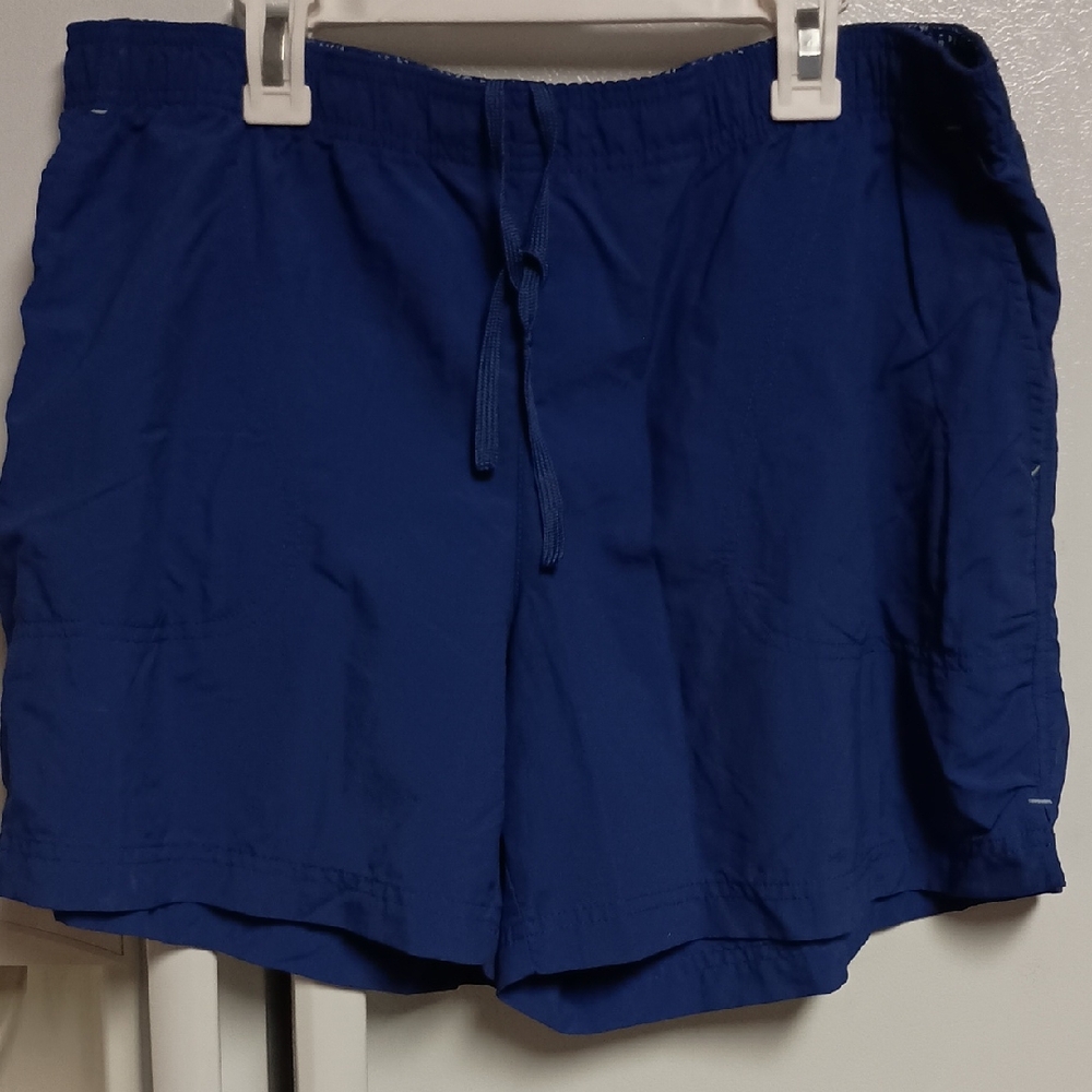 Columbia Blue Patterned Swim Shorts